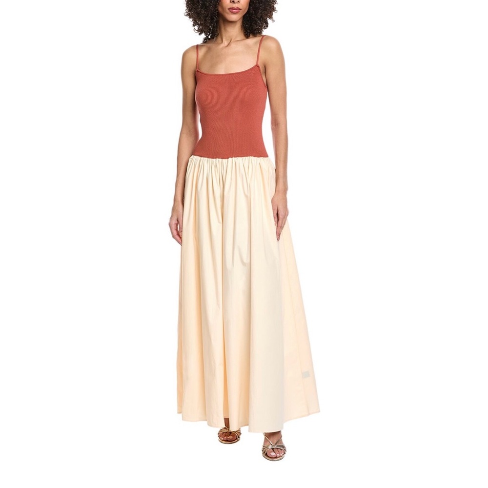 TOCCIN - Orielle Drop Waist Maxi Dress - Terracota - Size: S - NWT!